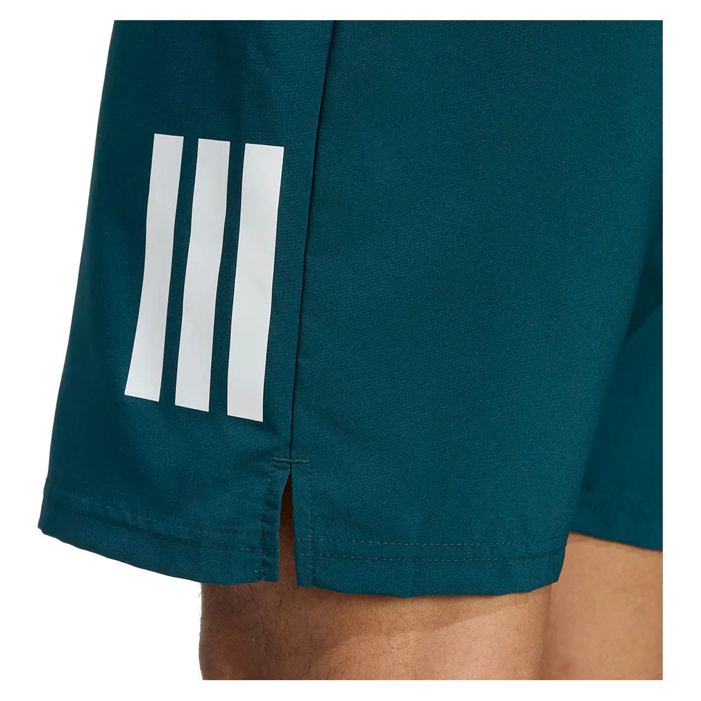 Men`s Club 3 Stripes 9 Inch Tennis Short Aurora Ivy