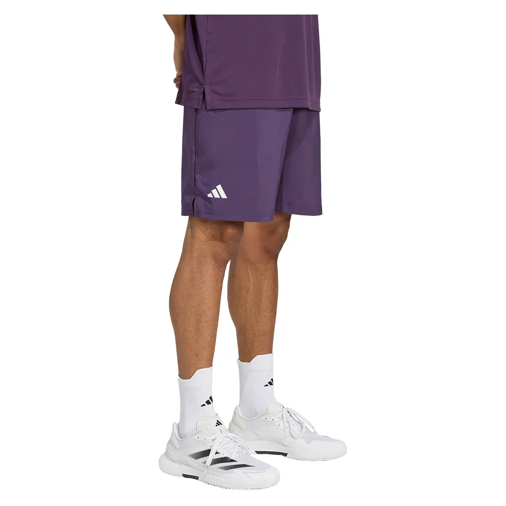 Men's Club 3 Stripes 9 Inch Short Aurora Plum