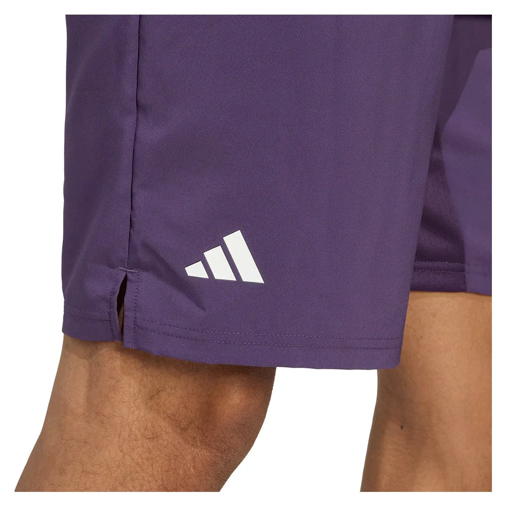 Men's Club 3 Stripes 7 Inch Short Aurora Plum