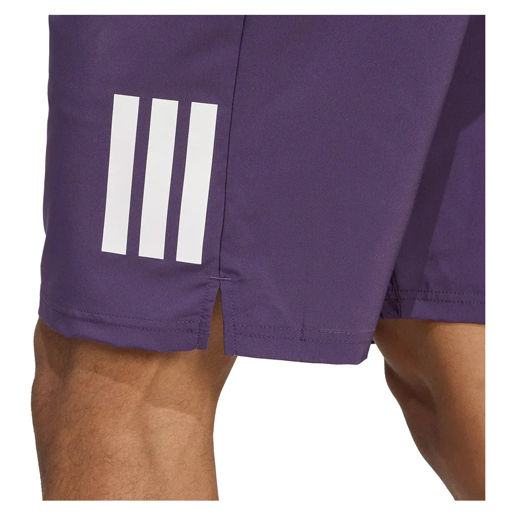 Men's Club 3 Stripes 7 Inch Short Aurora Plum