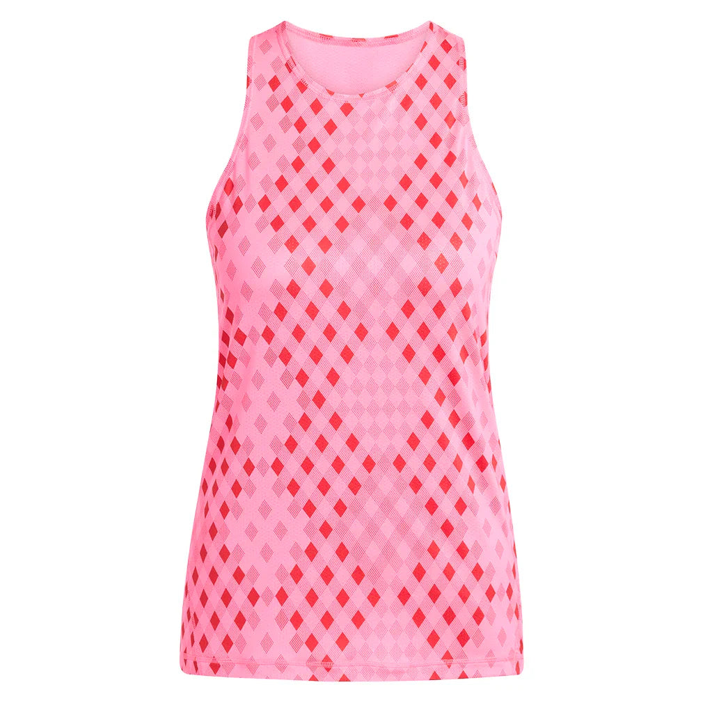 Women's Club Graphic Tank Lucid Pink and Better Scarlet