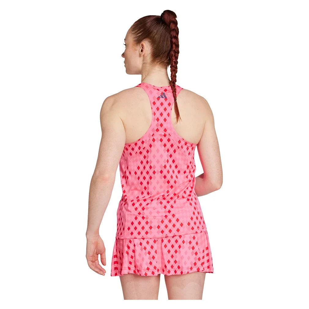 Women's Club Graphic Tank Lucid Pink and Better Scarlet