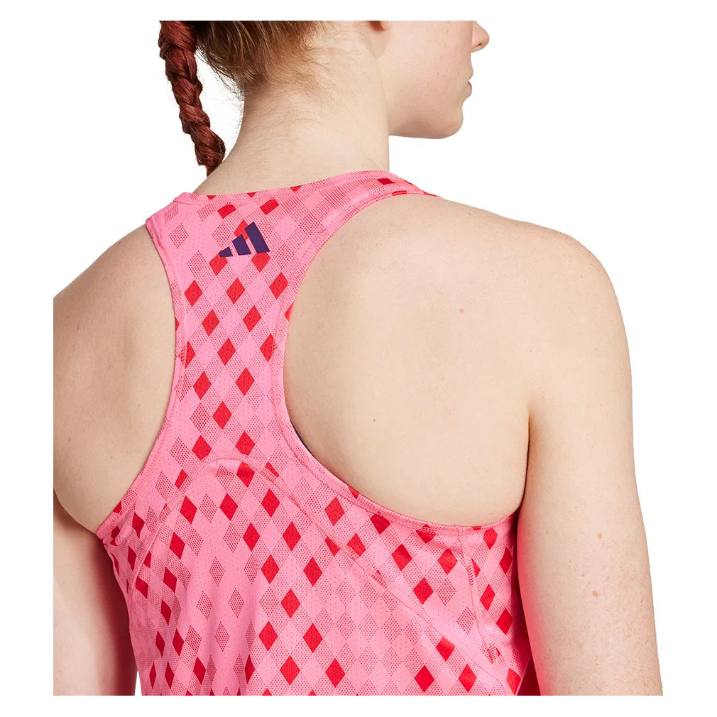 Women's Club Graphic Tank Lucid Pink and Better Scarlet