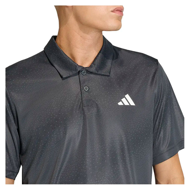 Men's Club Graphic Court Polo Carbon