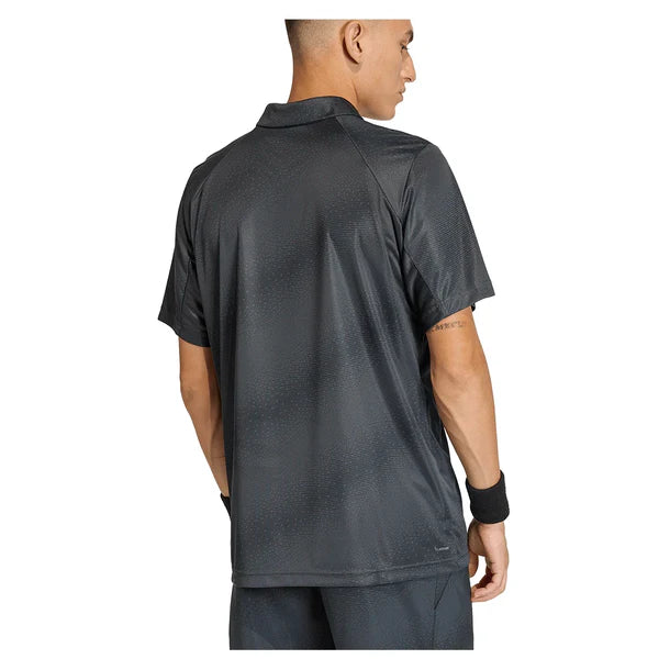 Men's Club Graphic Court Polo Carbon