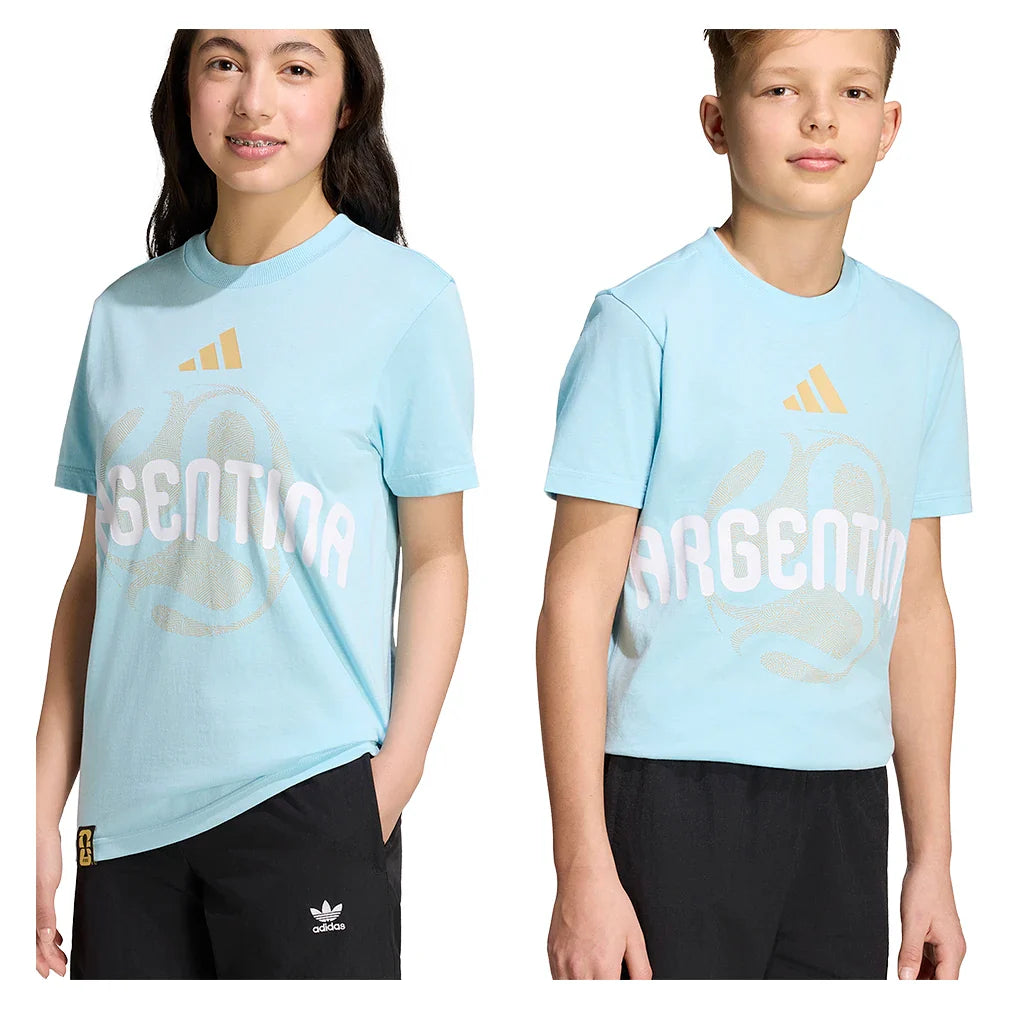 Juniors' Argentina OLP Soccer Tee Ice Blue