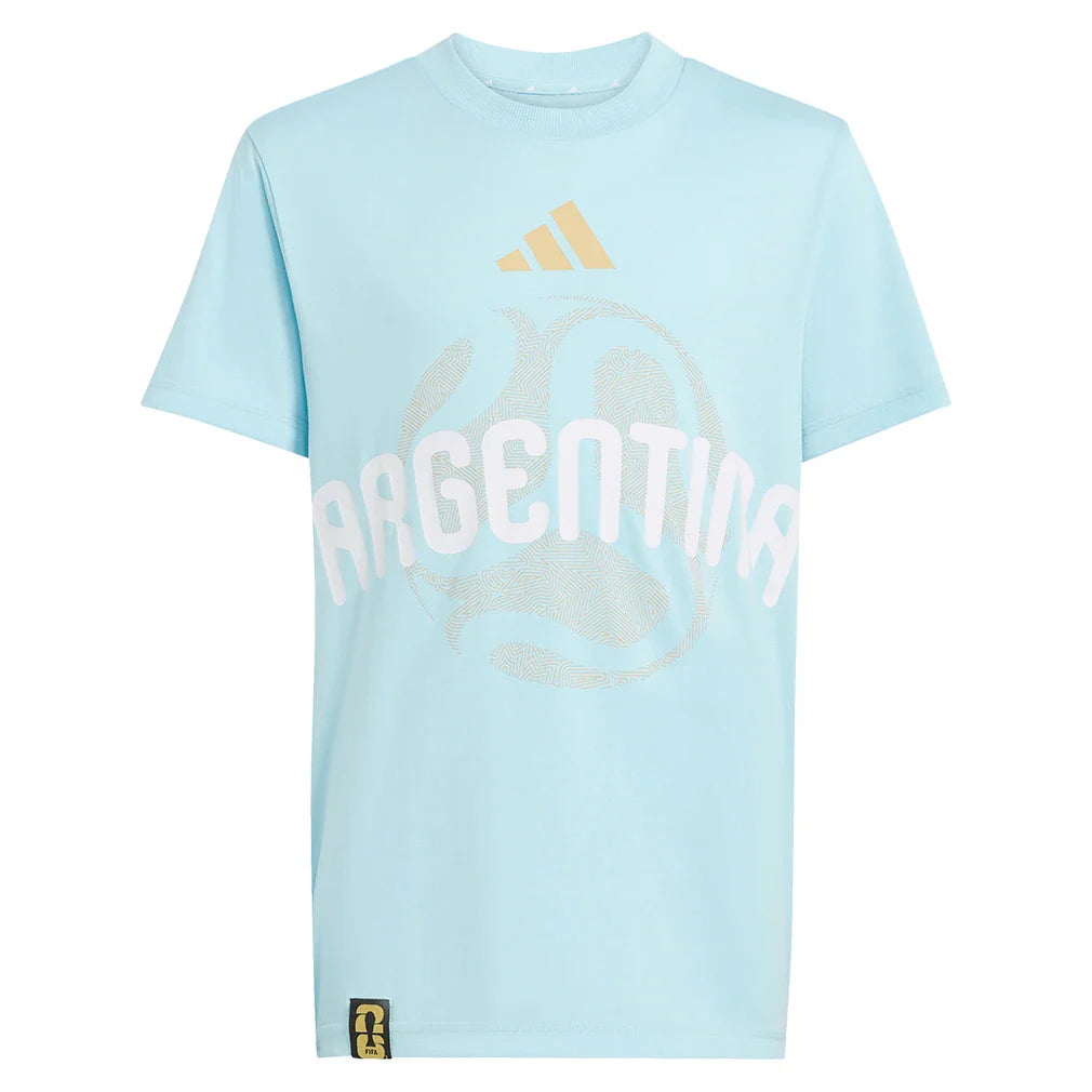 Juniors' Argentina OLP Soccer Tee Ice Blue