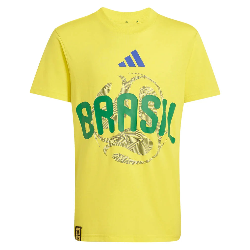 Junior's Brazil OLP Soccer Tee Bright Yellow
