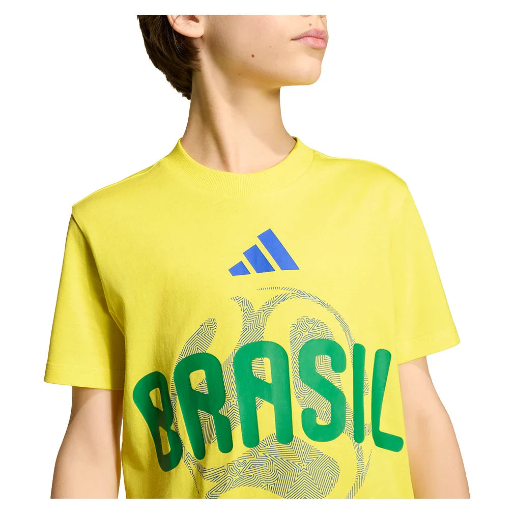 Junior's Brazil OLP Soccer Tee Bright Yellow