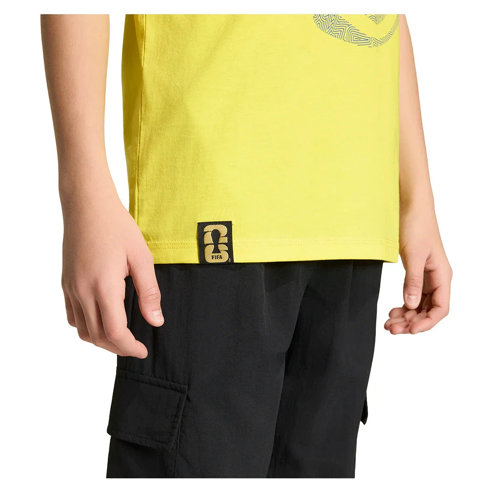 Junior's Brazil OLP Soccer Tee Bright Yellow