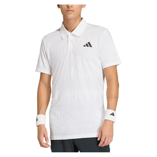 Men`s Freelift Tennis Polo White