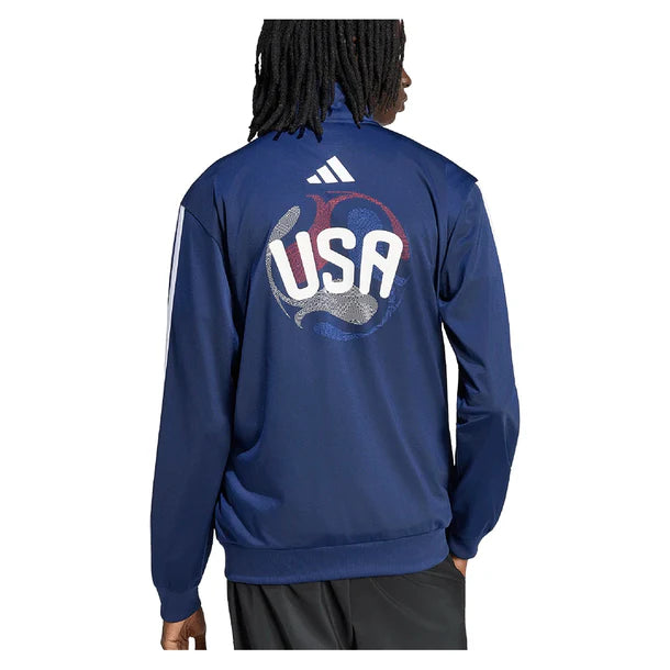 Men's USA OLP Soccer Track Top Tena Blue