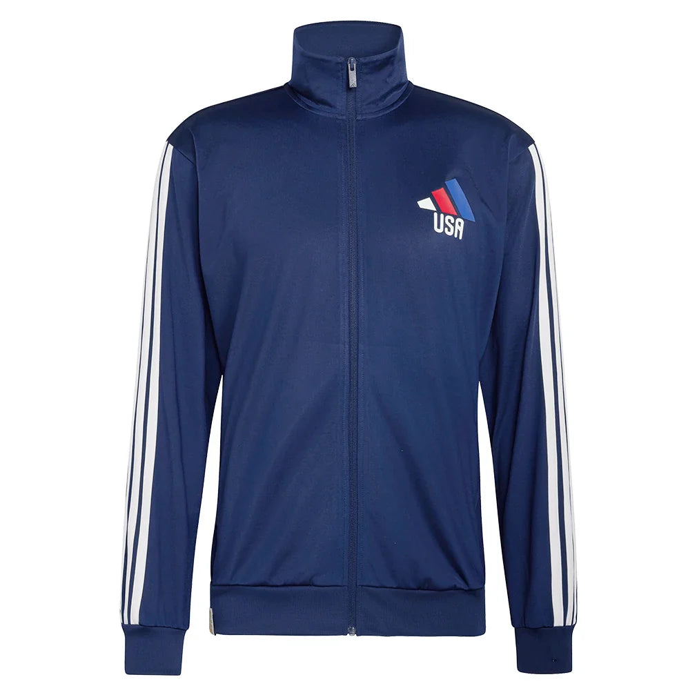 Men's USA OLP Soccer Track Top Tena Blue