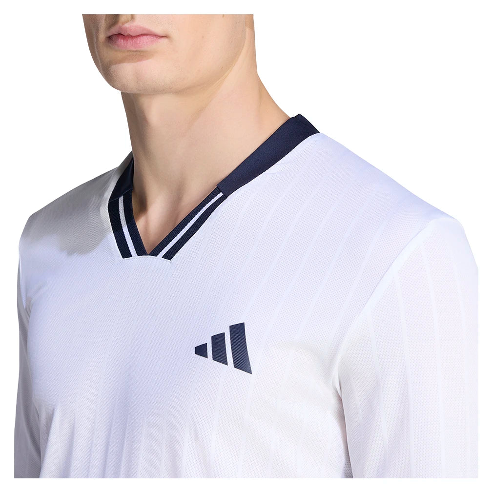 Men's Paris Longsleeve WOW Top White