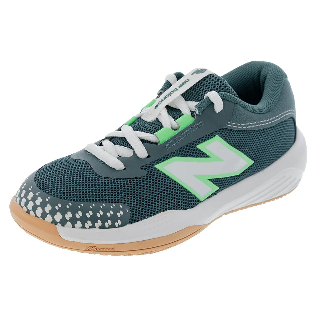 Juniors' 996v6 Court Shoes New Spruce and White