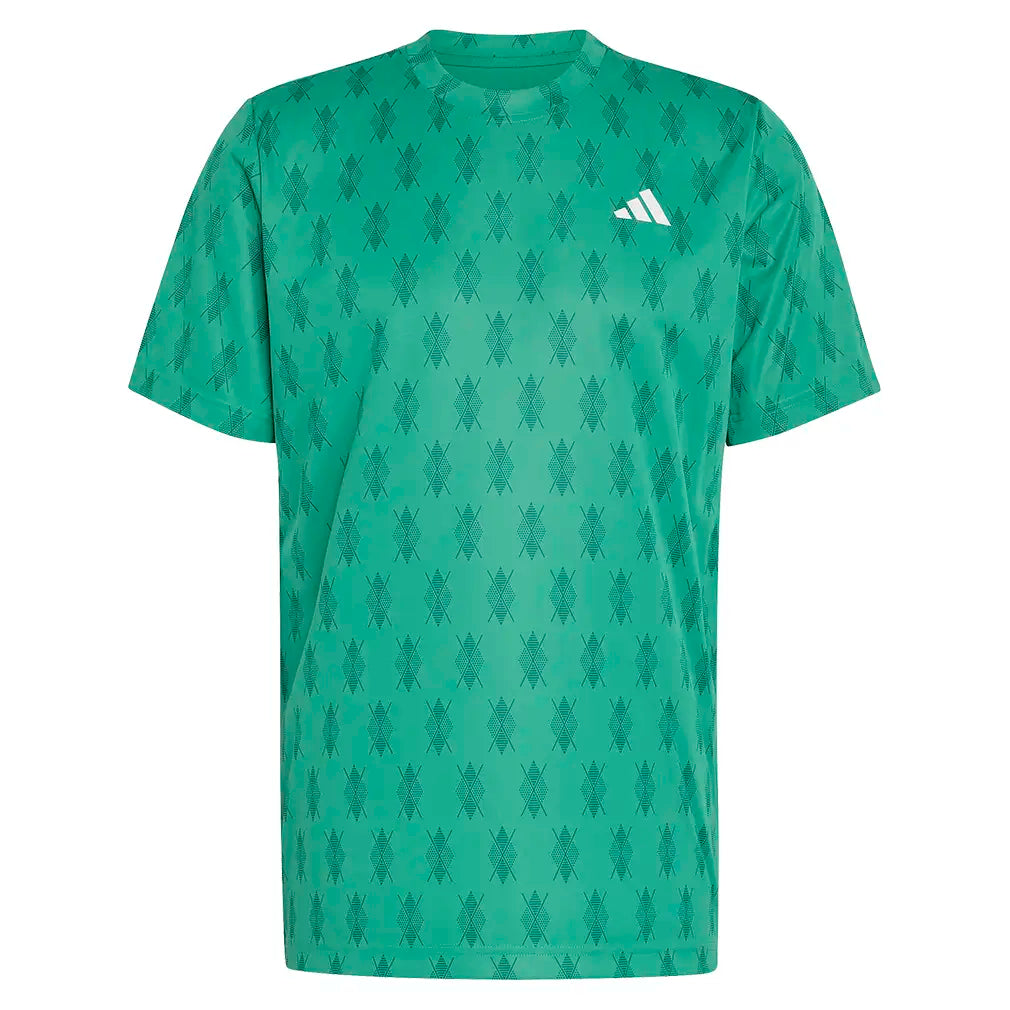 Men's Club Graph Tee Semi Court Green