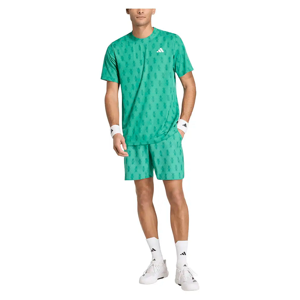 Men's Club Graph 7 Inch Shorts Semi Court Green