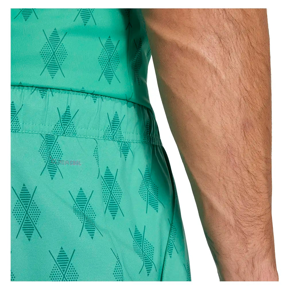 Men's Club Graph 7 Inch Shorts Semi Court Green