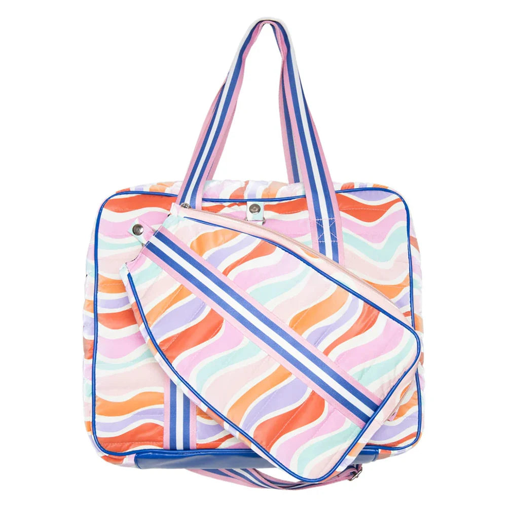 Retro Wave Colors Pickleball Bag Multicolor