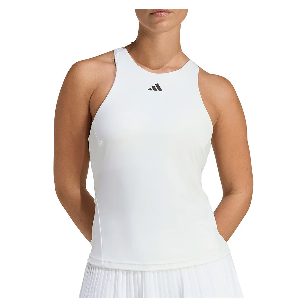 Women's Y Tank White