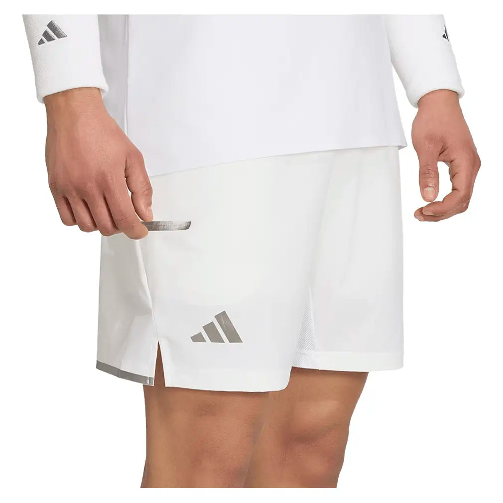 Men's Wimbledon 7 Inch Short and Tight Set White