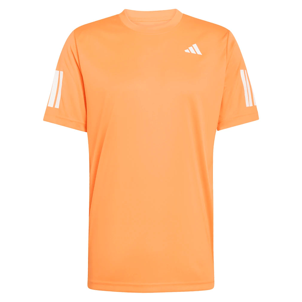 Men's Club 3 Stripe Tee Pure Orange