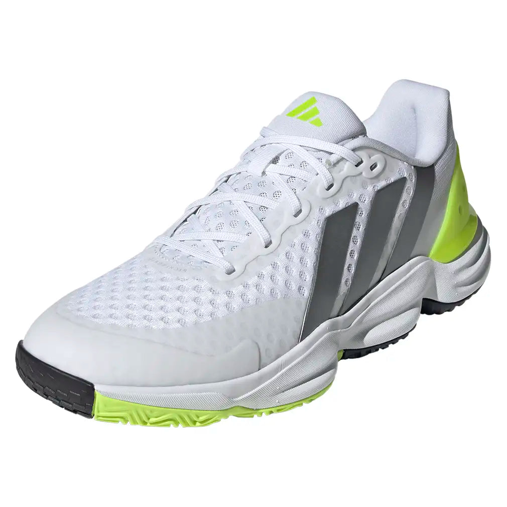 Men's Court Pickleball Shoes White and Tech Grey Metallic