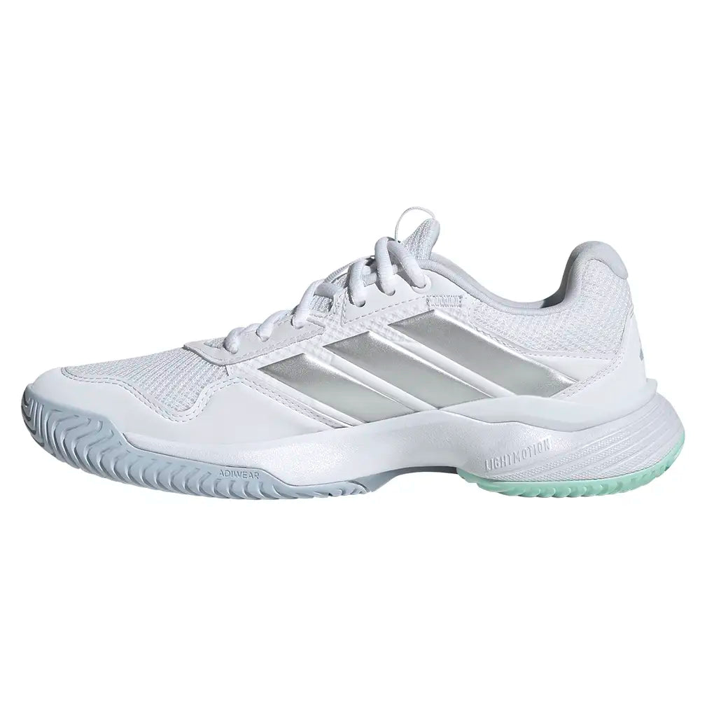 Women's GameCourt 3 Shoes White and Silver Metallic