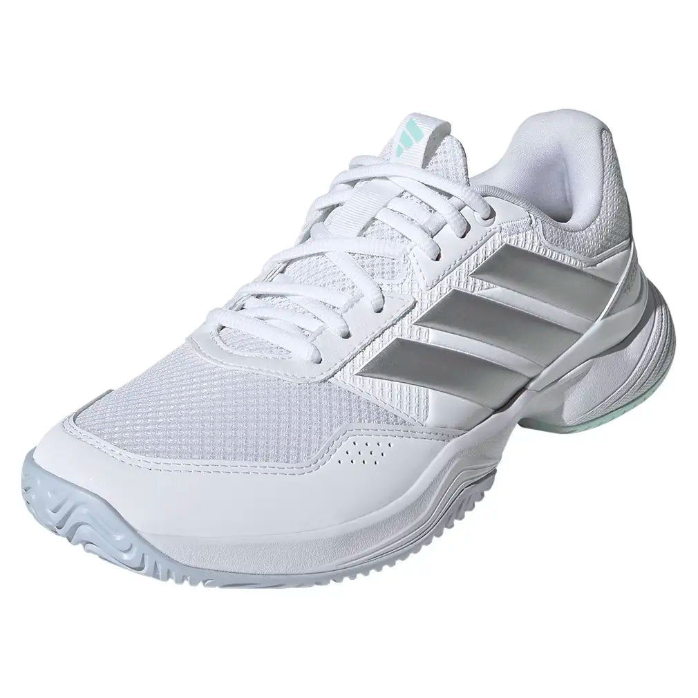Women's GameCourt 3 Shoes White and Silver Metallic
