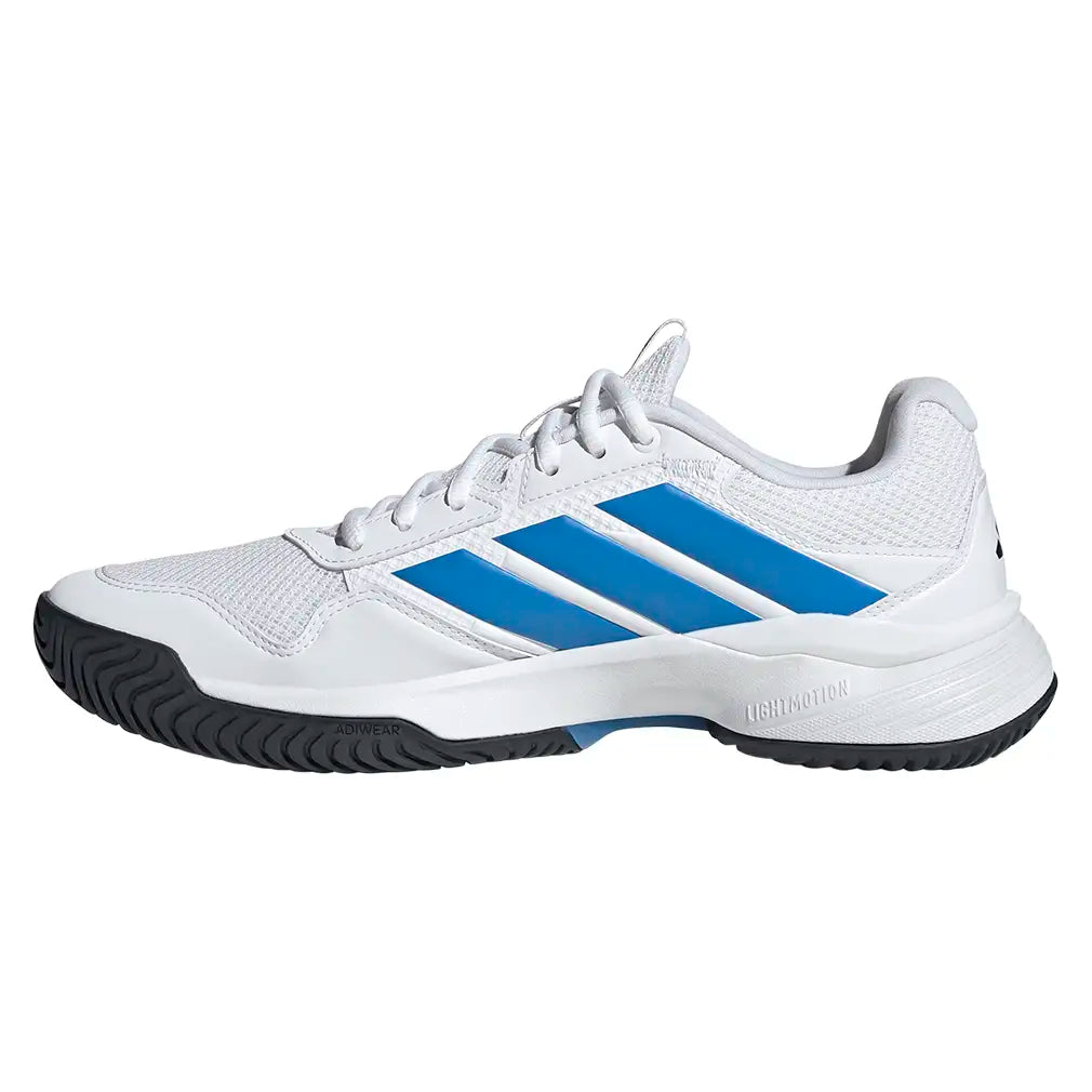 Men's GameCourt 3 Shoes White and Lucid Ray Blue