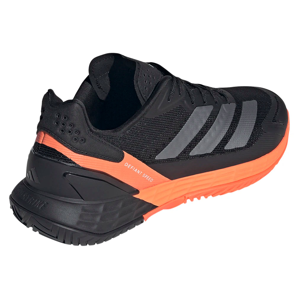 Men's Defiant Speed 2 Shoes Core Black and Lucid Orange