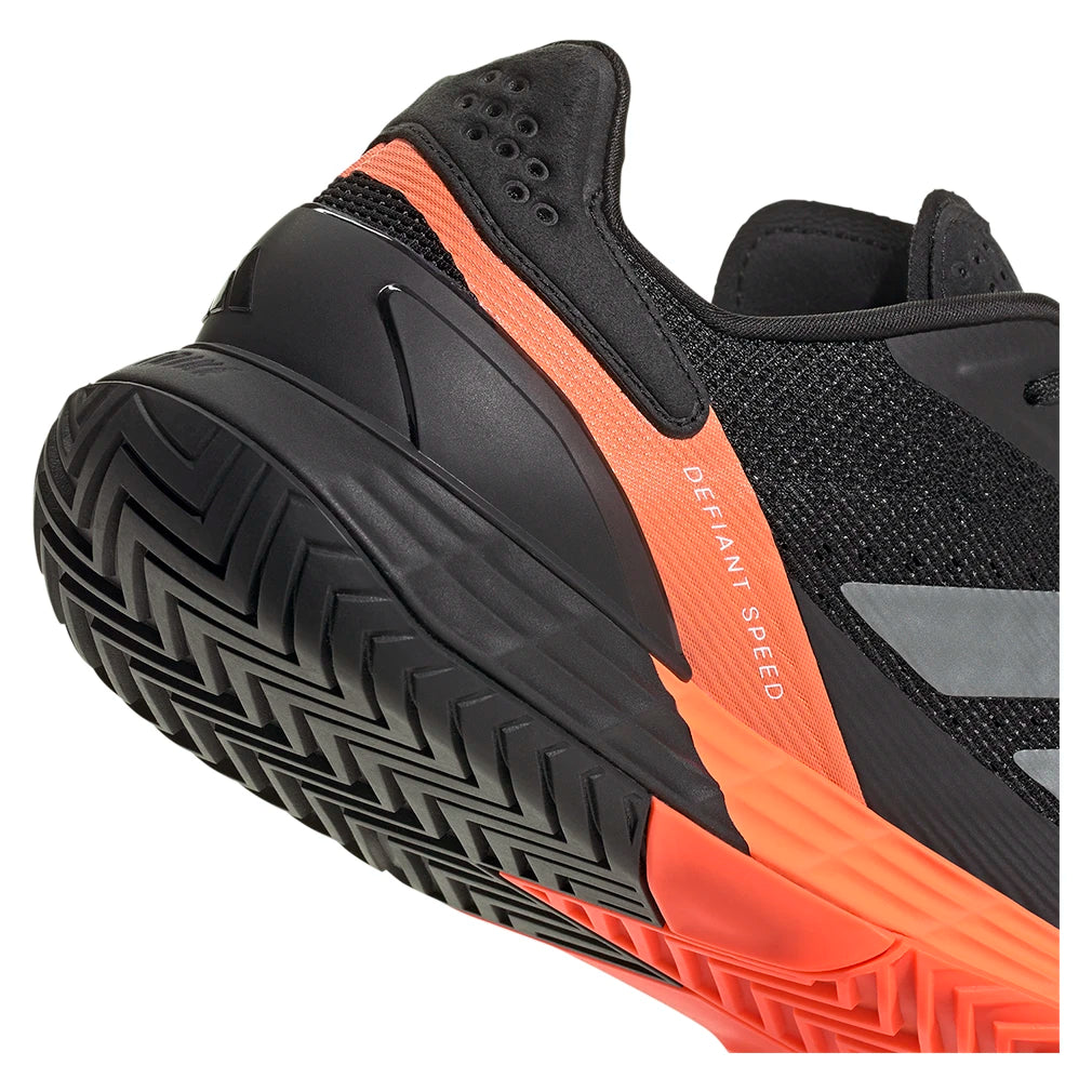 Men's Defiant Speed 2 Shoes Core Black and Lucid Orange