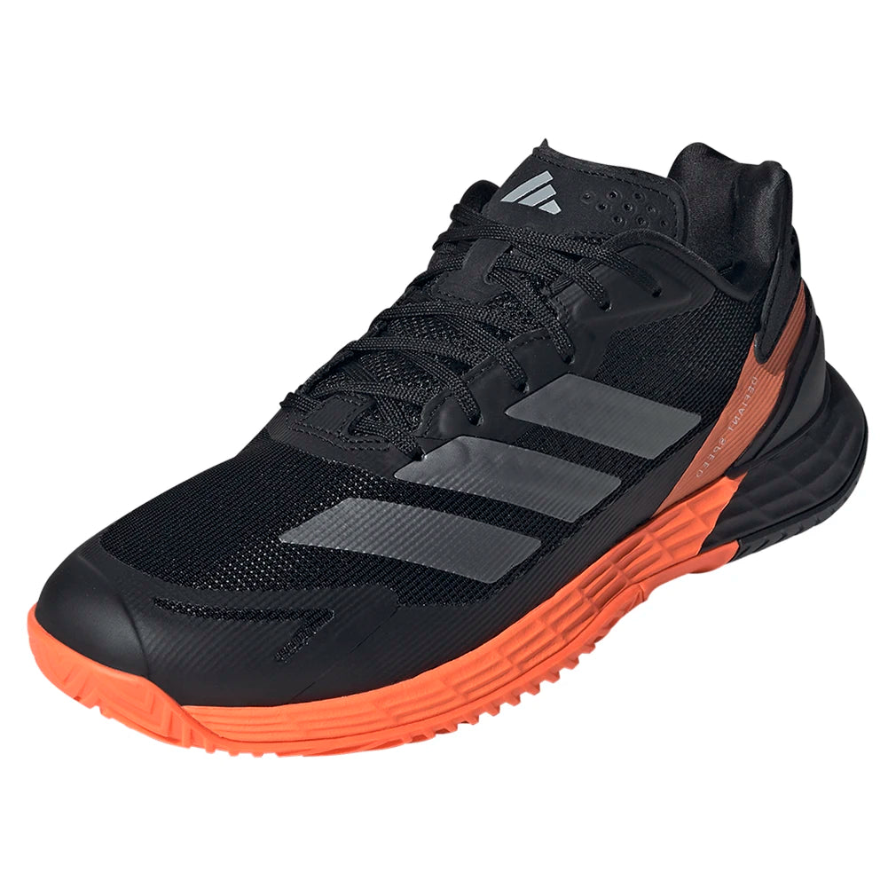 Men's Defiant Speed 2 Shoes Core Black and Lucid Orange