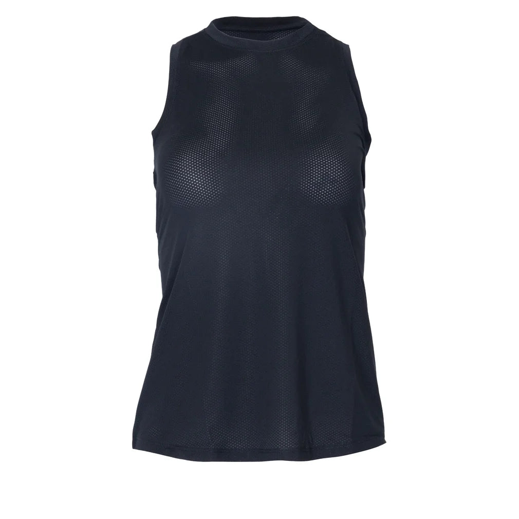 Women's Kinley Tank, Bubble, Black, Pickleball Express, KINL-NF7-B-BLACK-1