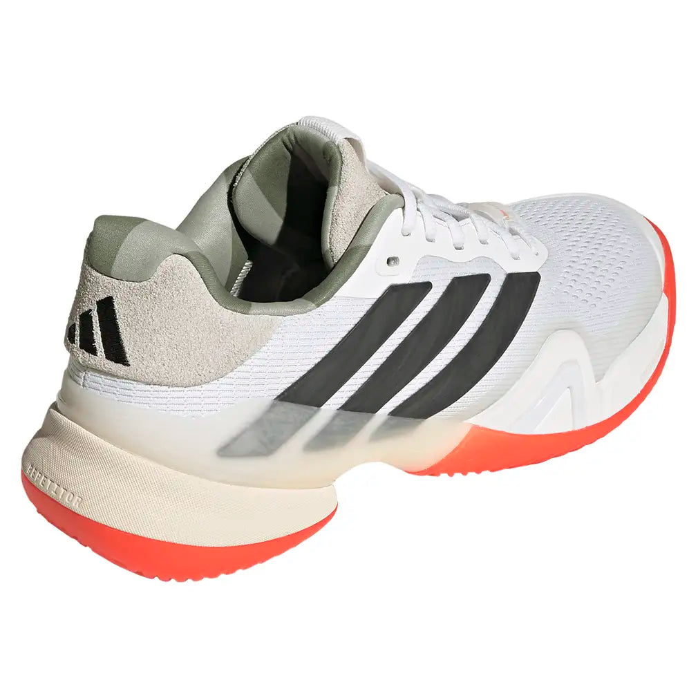 Men's Barricade 14 Shoes White and Carbon