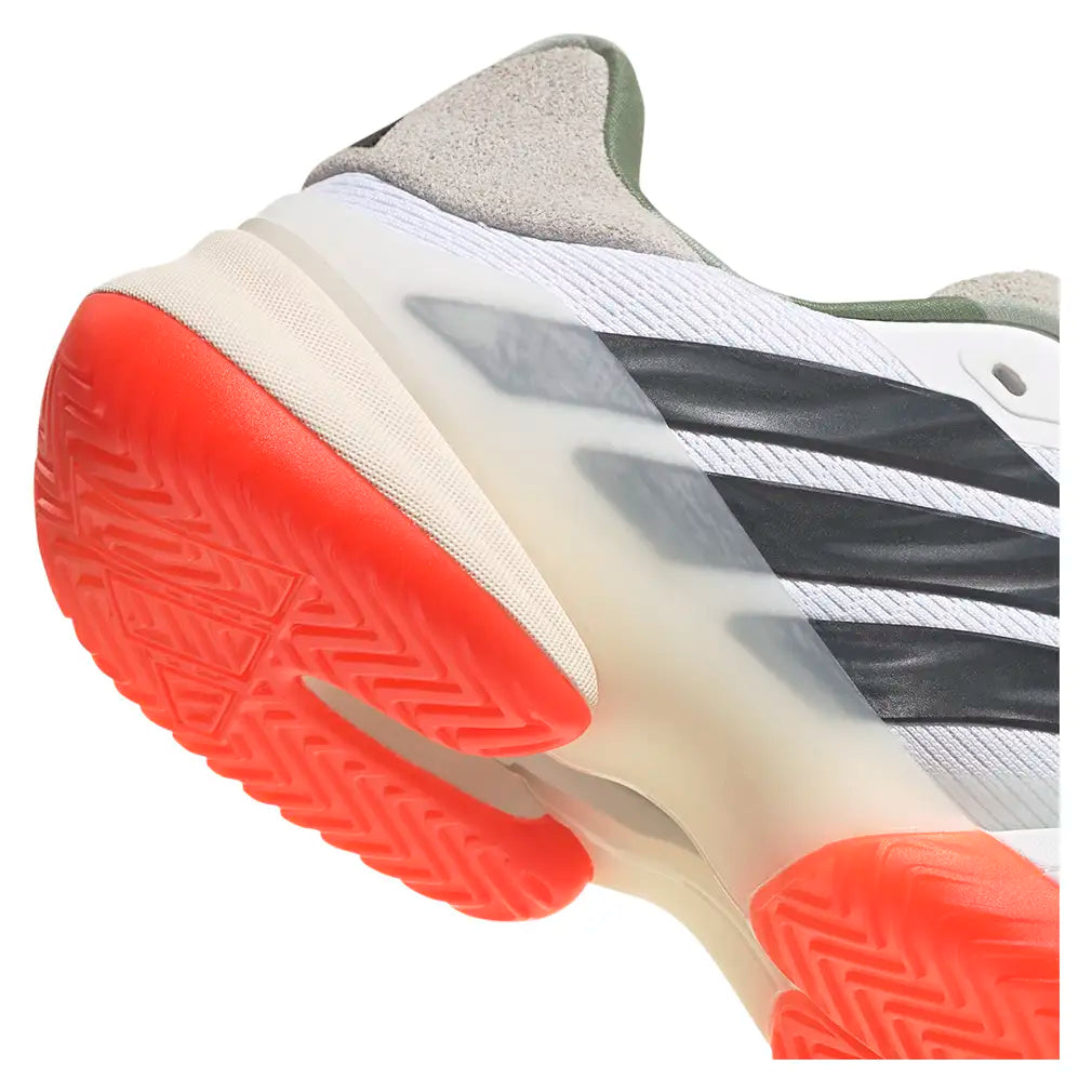 Men's Barricade 14 Shoes White and Carbon