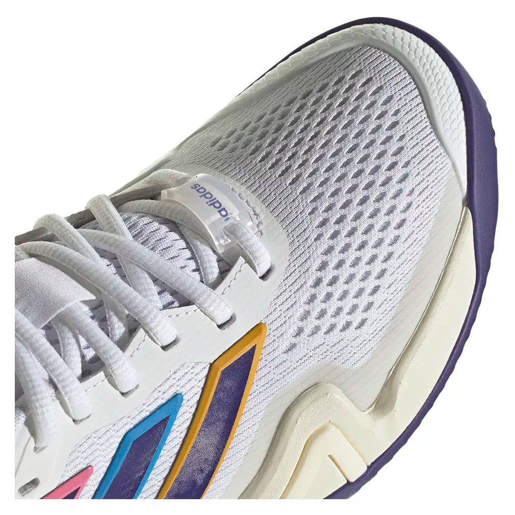 Women's Barricade 14 Shoes White and Collegiate Purple