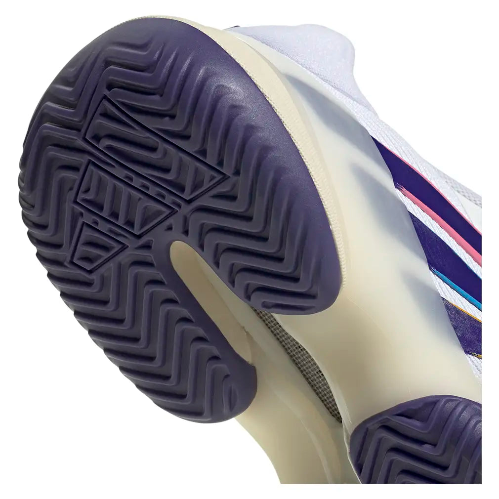 Women's Barricade 14 Shoes White and Collegiate Purple