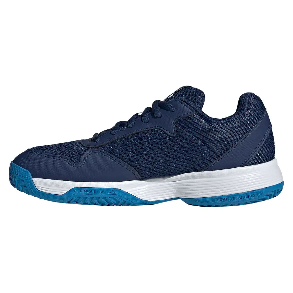 Juniors' Courtflash Shoes Dark Blue and White