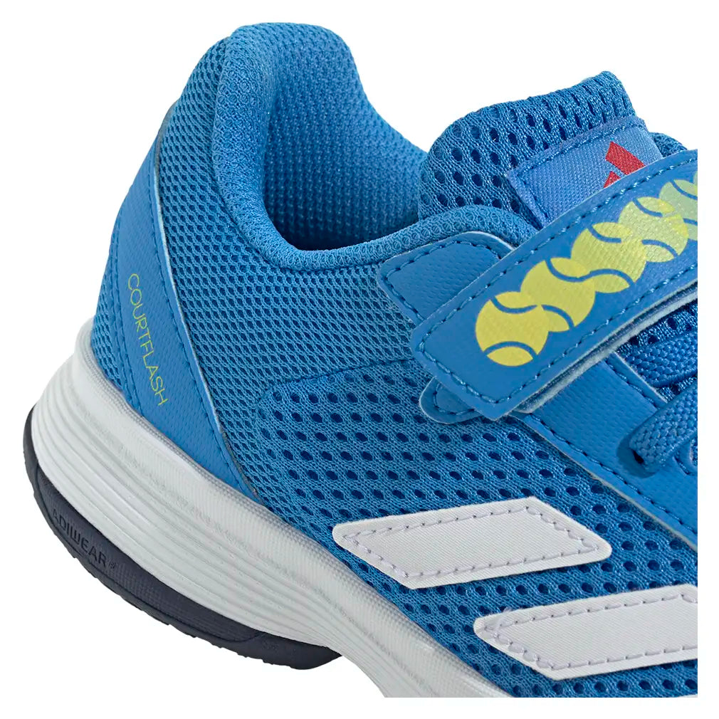 Juniors' Courtflash Shoes Lucid Ray Blue and White