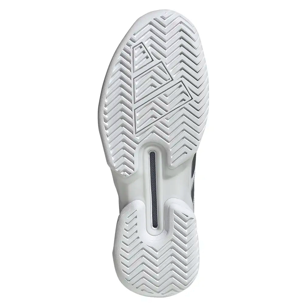 Men's Adizero Ubersonic 5 Shoes White and Tech Grey Metallic