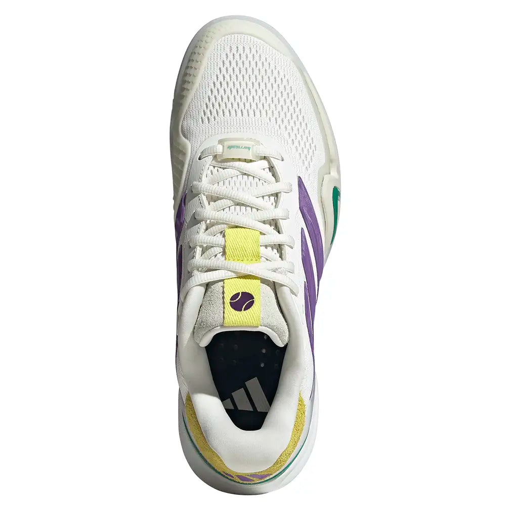 Men's Barricade 14 Shoes White and Active Purple