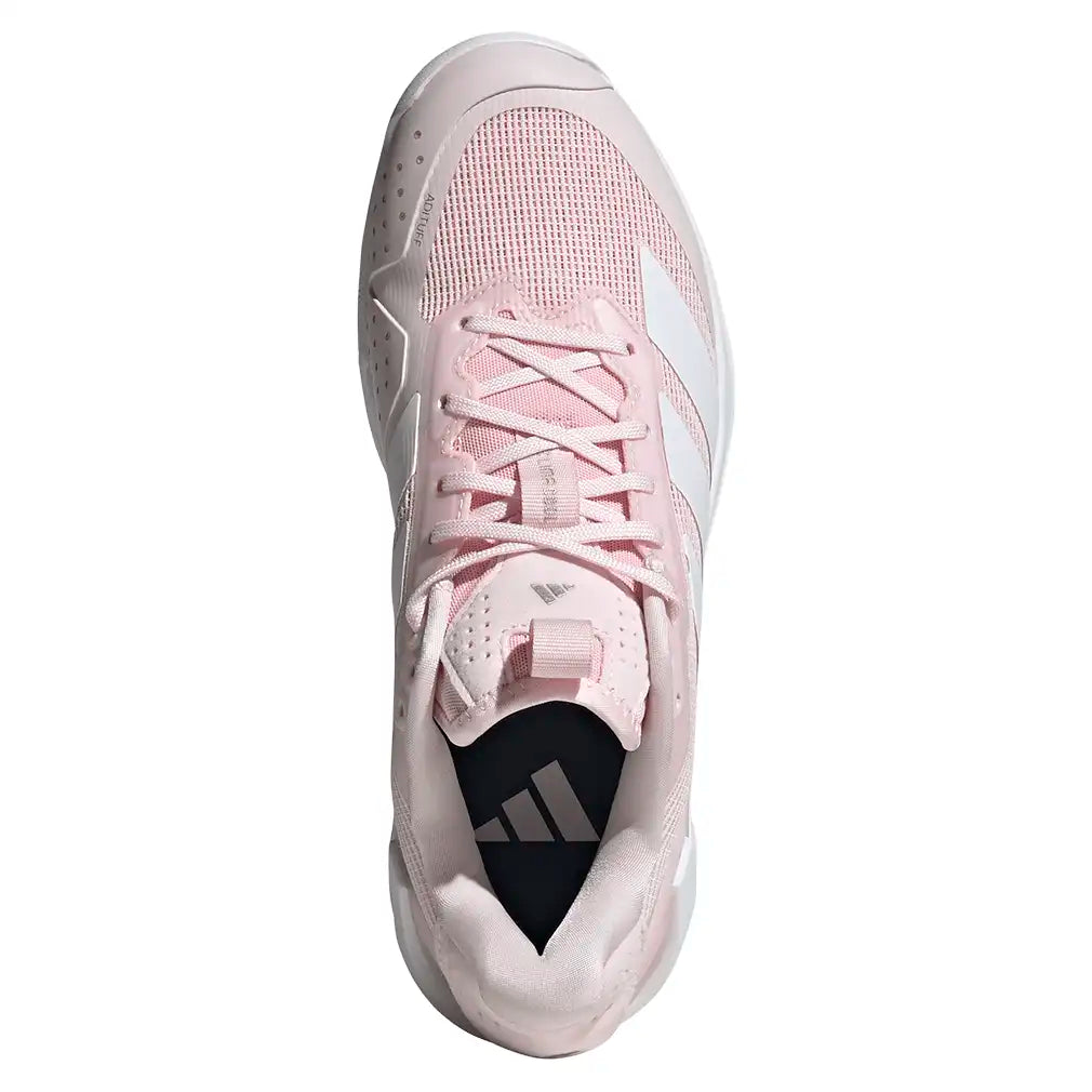 Women's Adizero Ubersonic 5 Shoes Distilled Pink and White