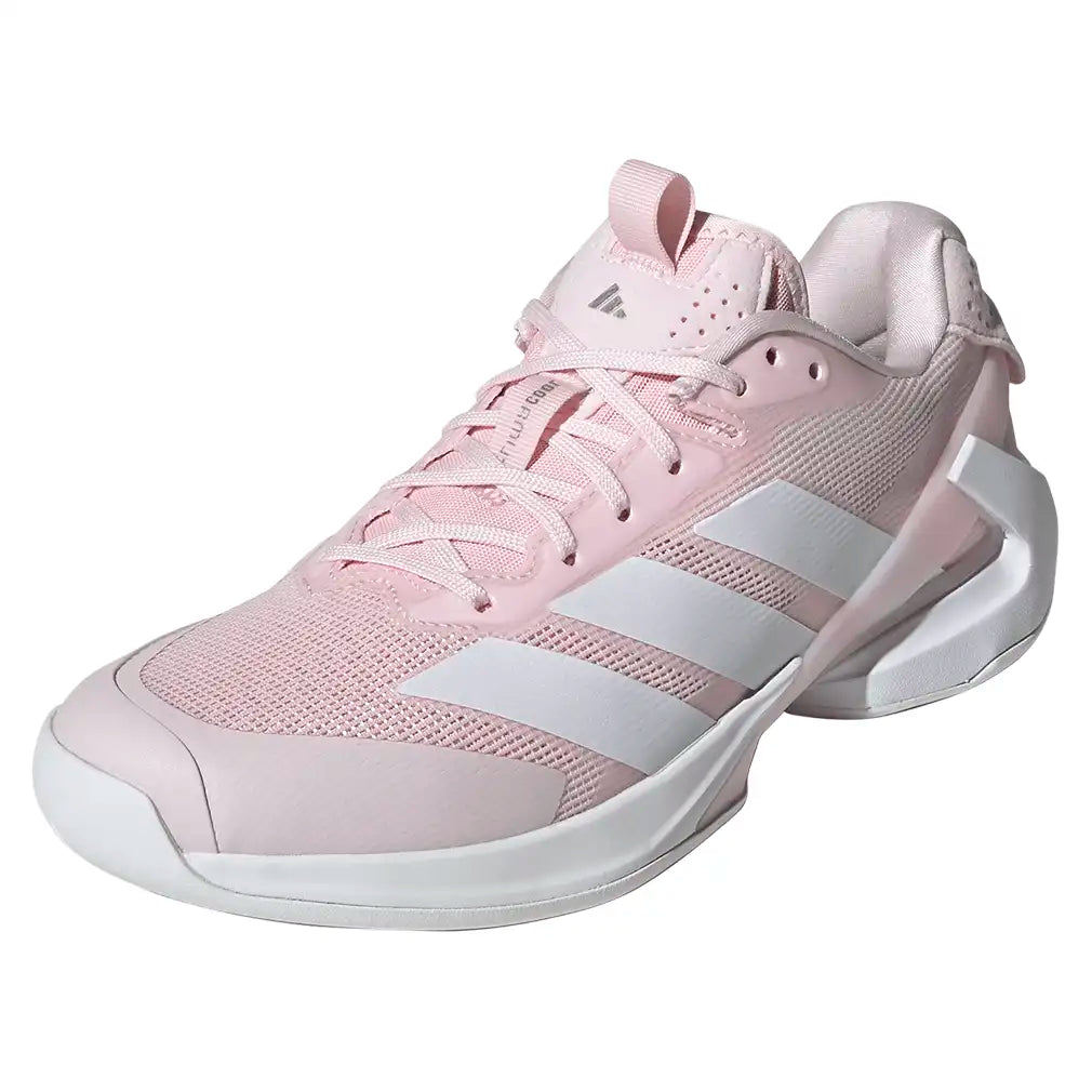 Women's Adizero Ubersonic 5 Shoes Distilled Pink and White