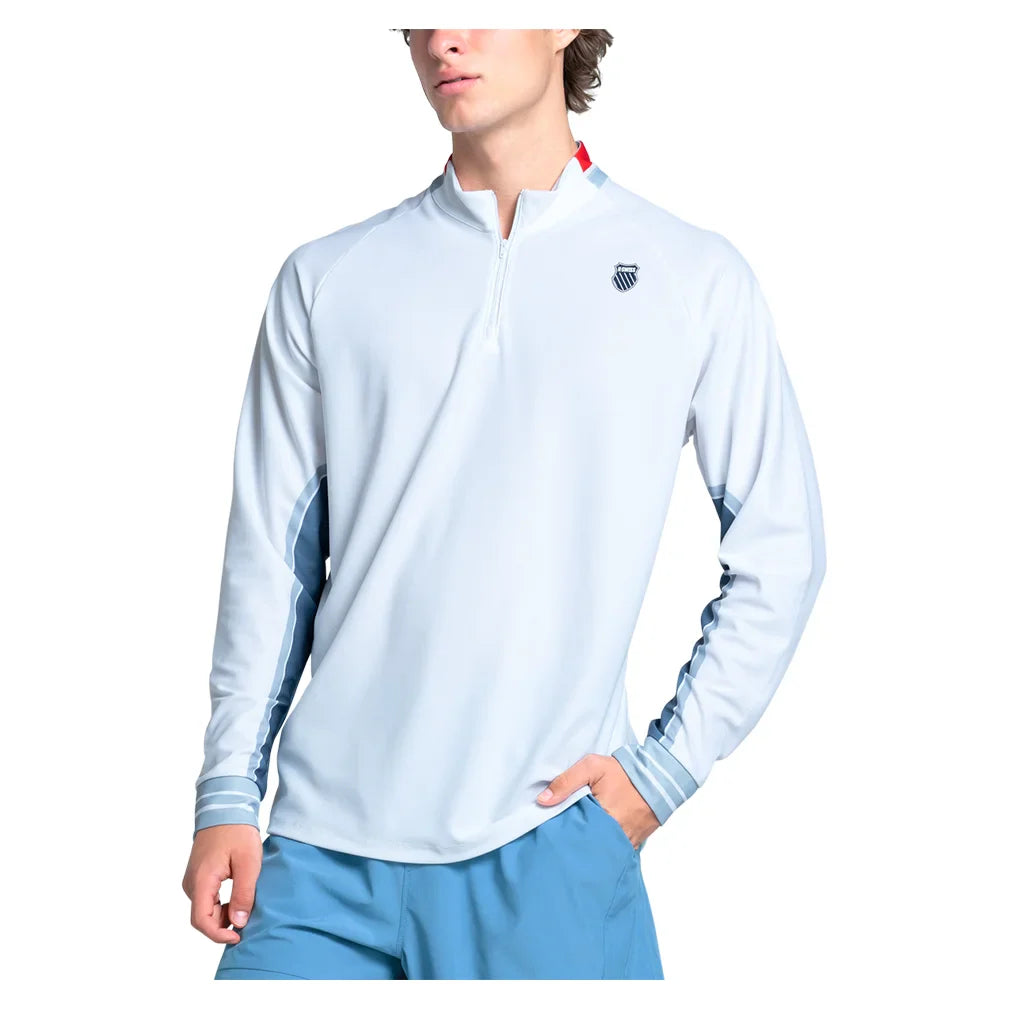 Men's Apollo 1/4 Zip Long Sleeve Top Infinity
