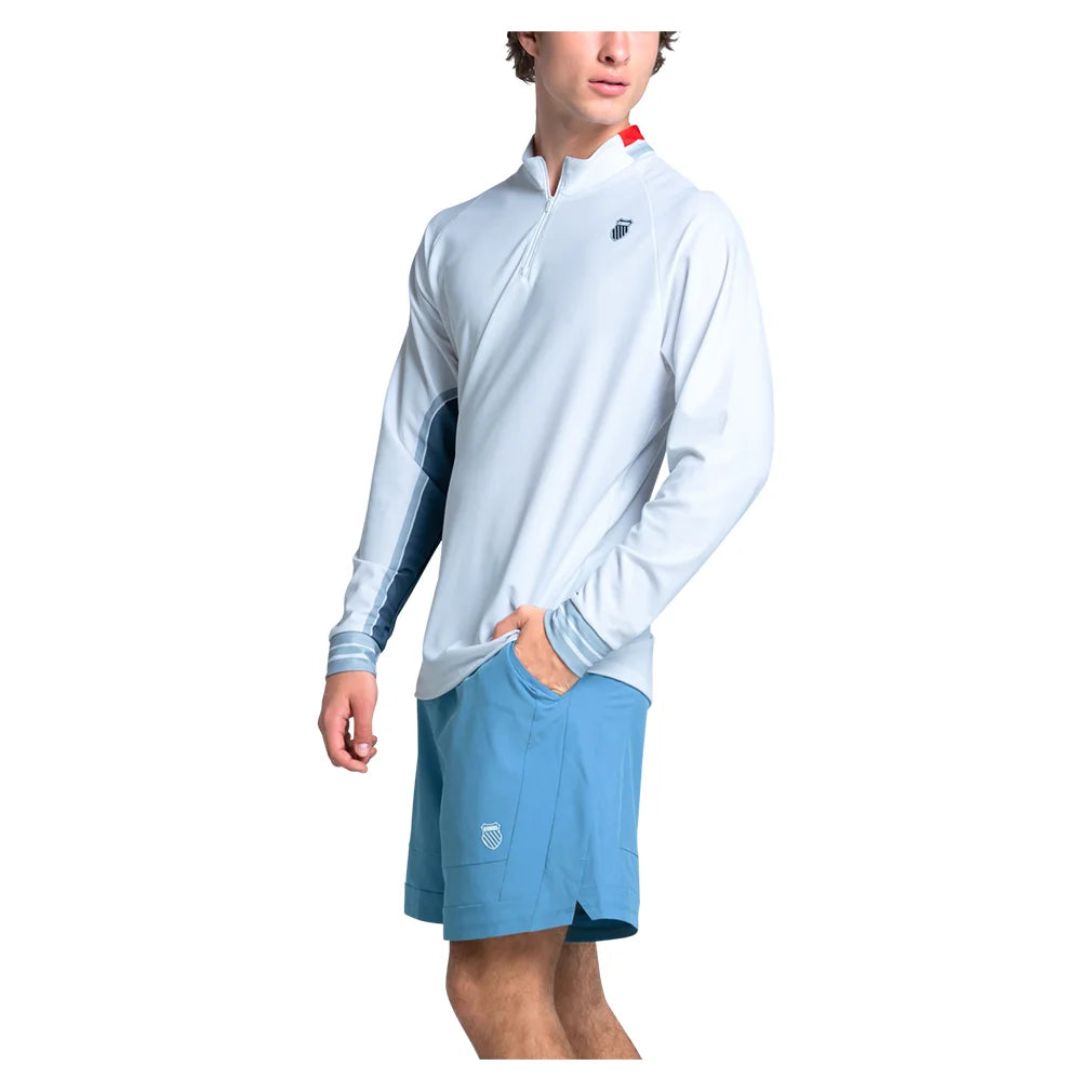 Men's Apollo 1/4 Zip Long Sleeve Top Infinity