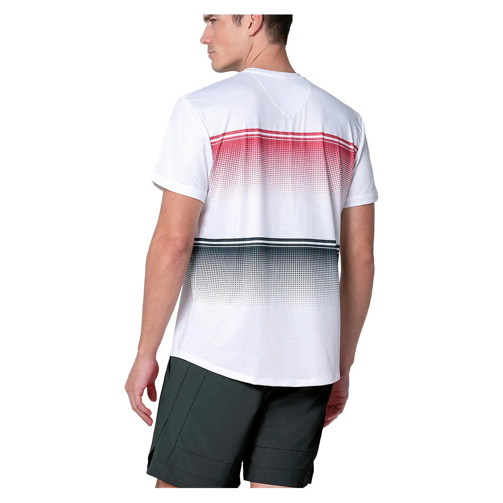 Men's Gradient Descent Short Sleeve Top White and Black