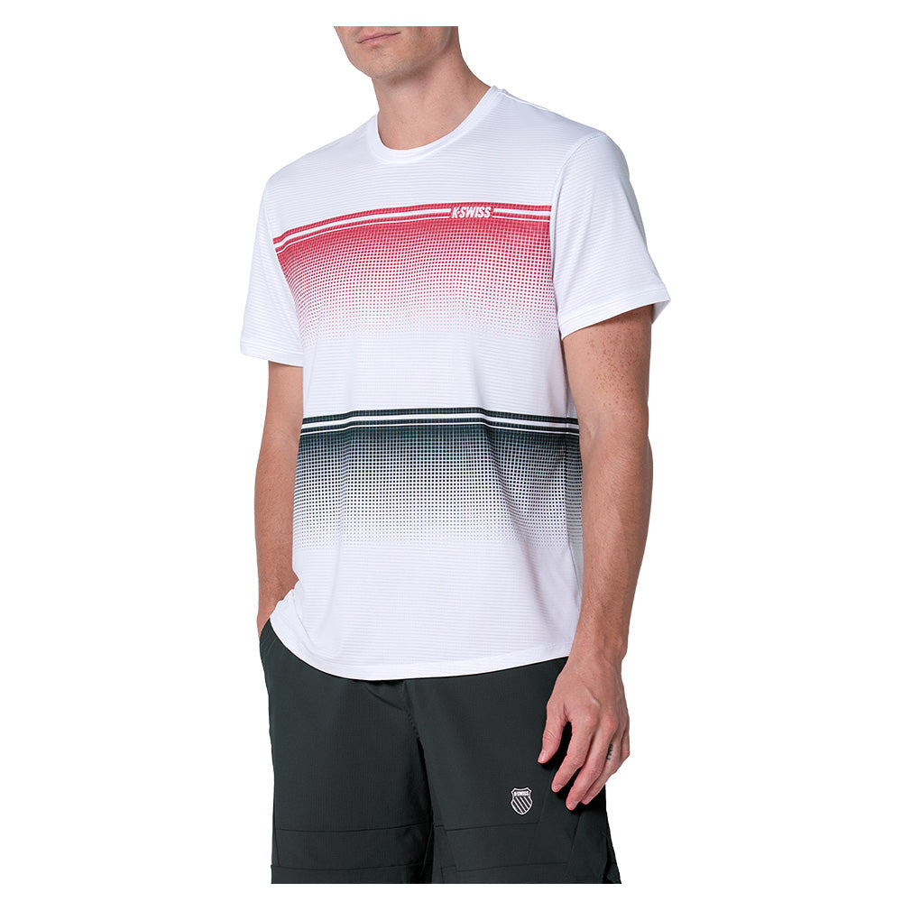 Men's Gradient Descent Short Sleeve Top White and Black