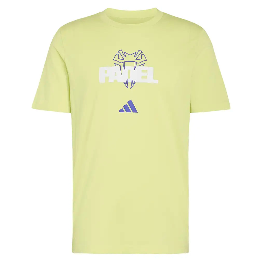 Men's Graphic Padel Tee Semi Frozen Lemon