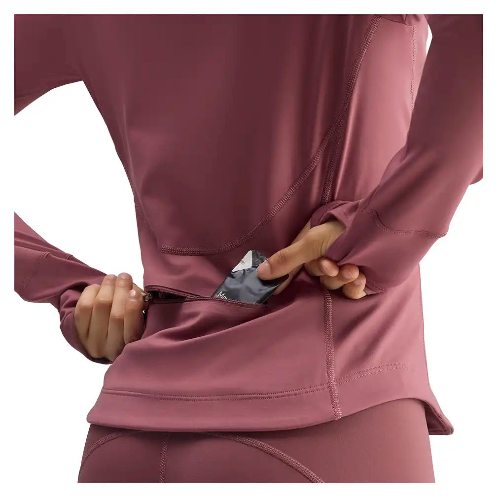 Women's Stella McCartney Longsleeve Midlayer Training Top Quiet Maroon